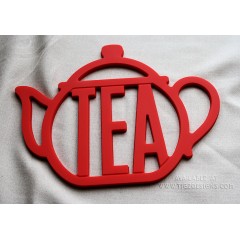 Silicone Teapot Trivet - Red